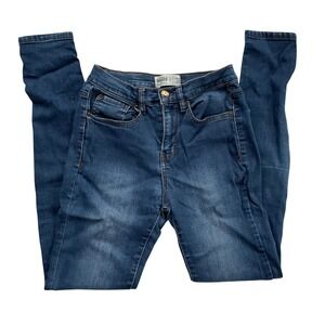Mudd High Rise Jean Legging Dark Wash Skinny Denim Flax Stretch Size 3 Juniors